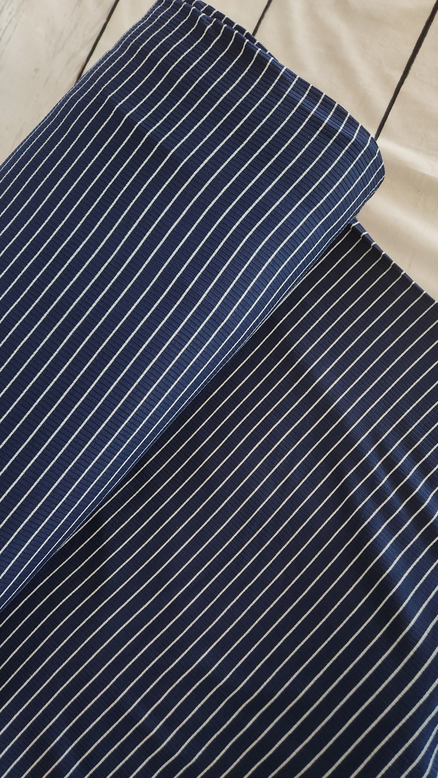 Navy Rib knit