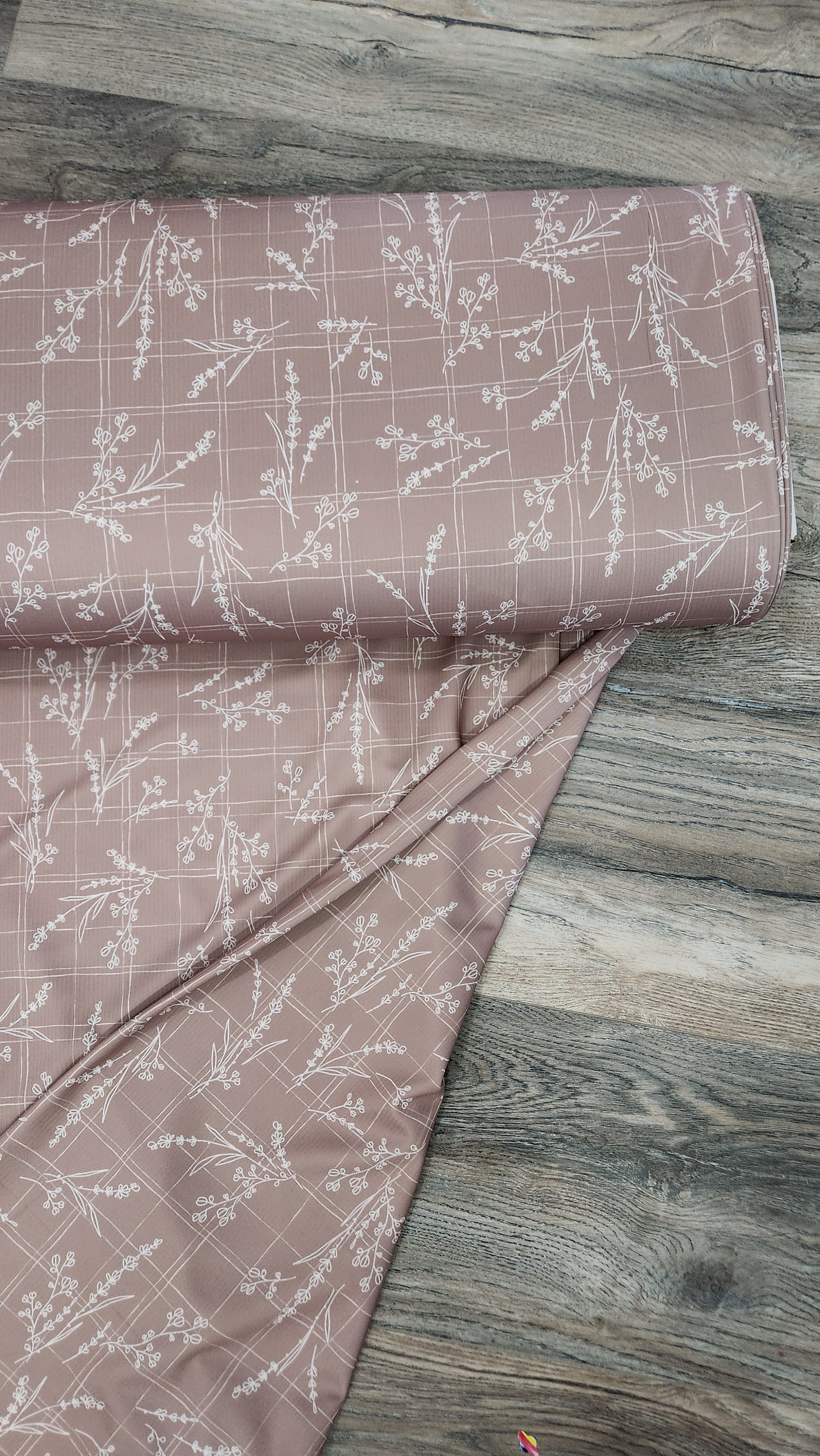 Non brush mini rib knit almond