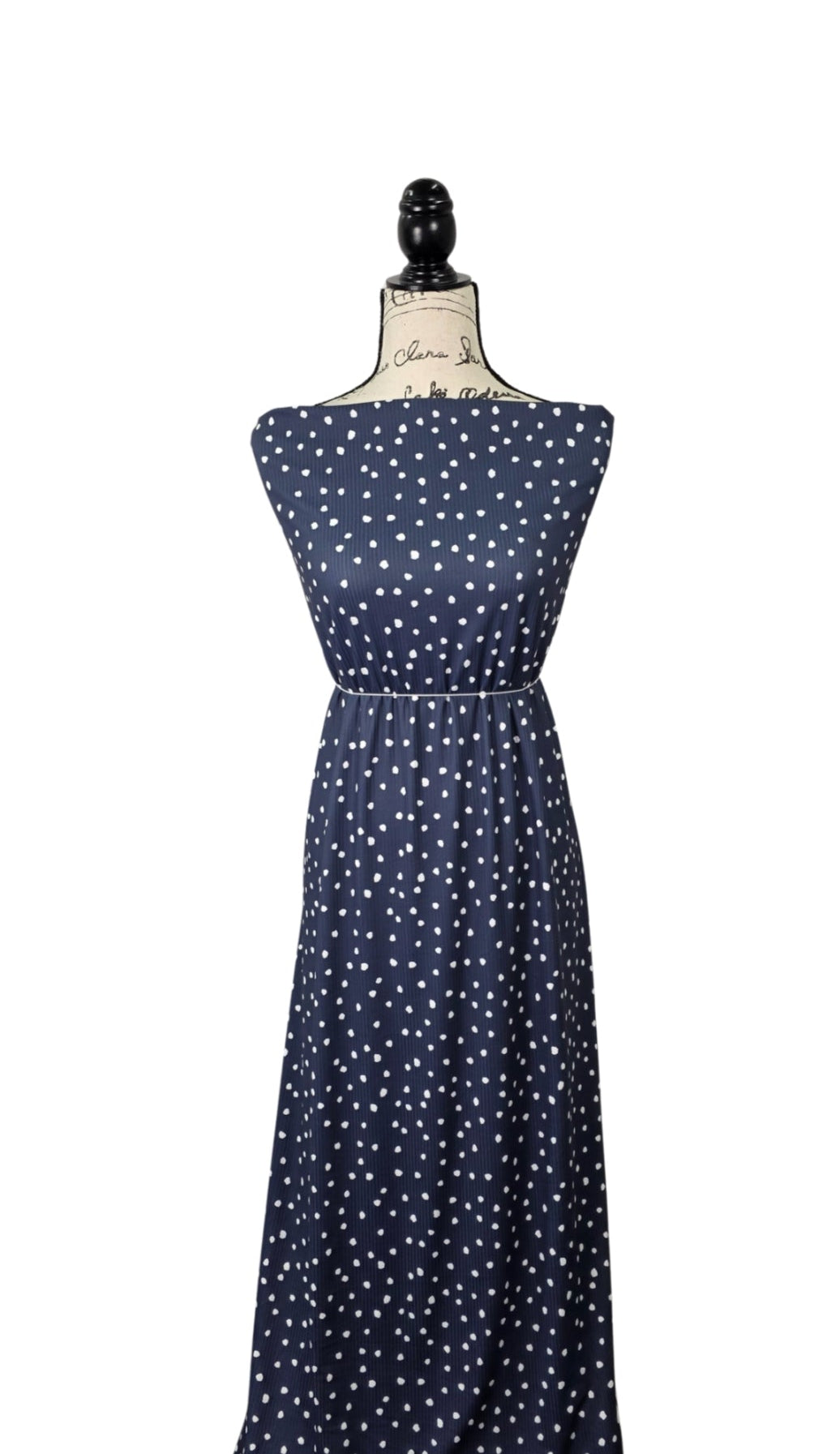 Navy non-brush Rib Knit/Stretch