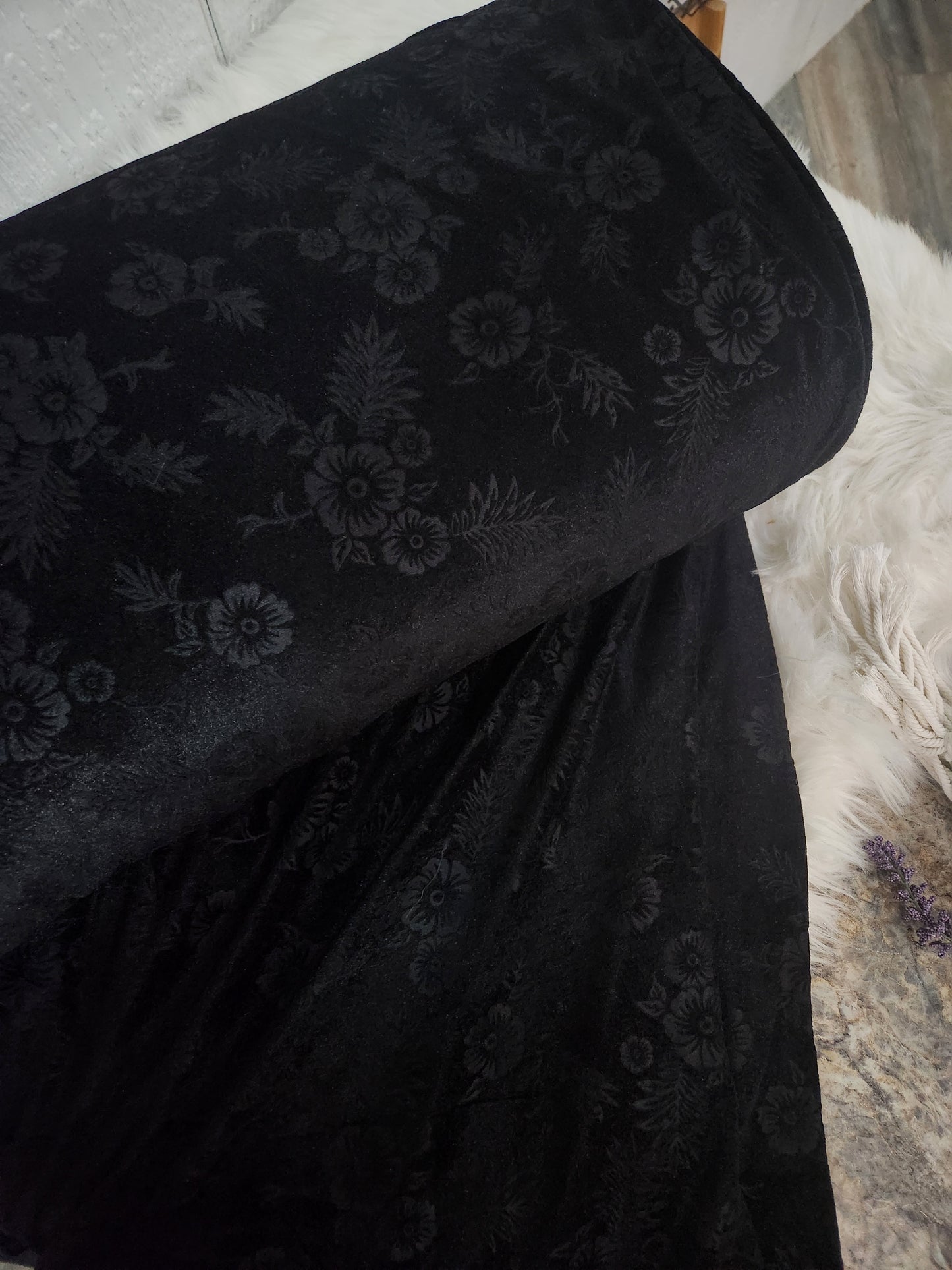 Floral velvet