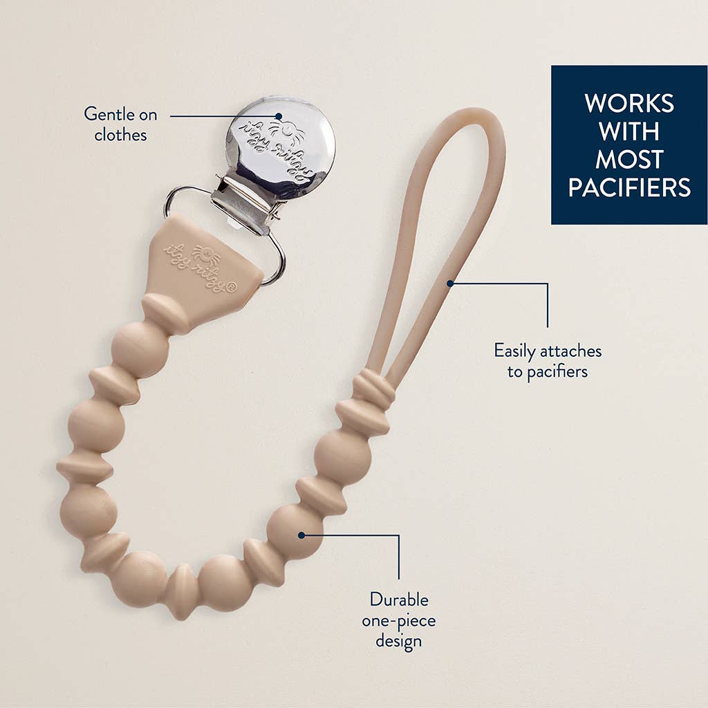 Itzy Paci Strap™ Silicone One-Piece Pacifier Clips