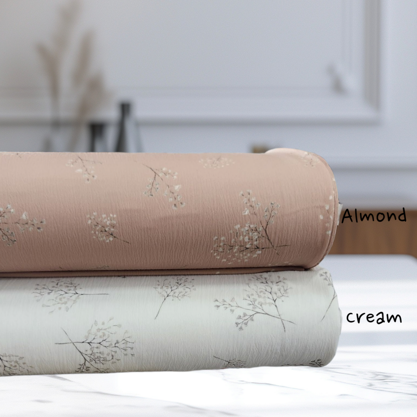100% polyester crinkle crepe
