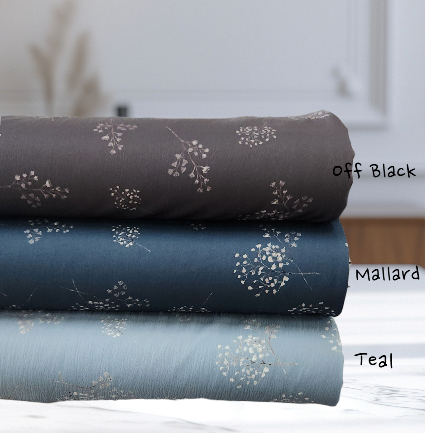 100% polyester crinkle crepe