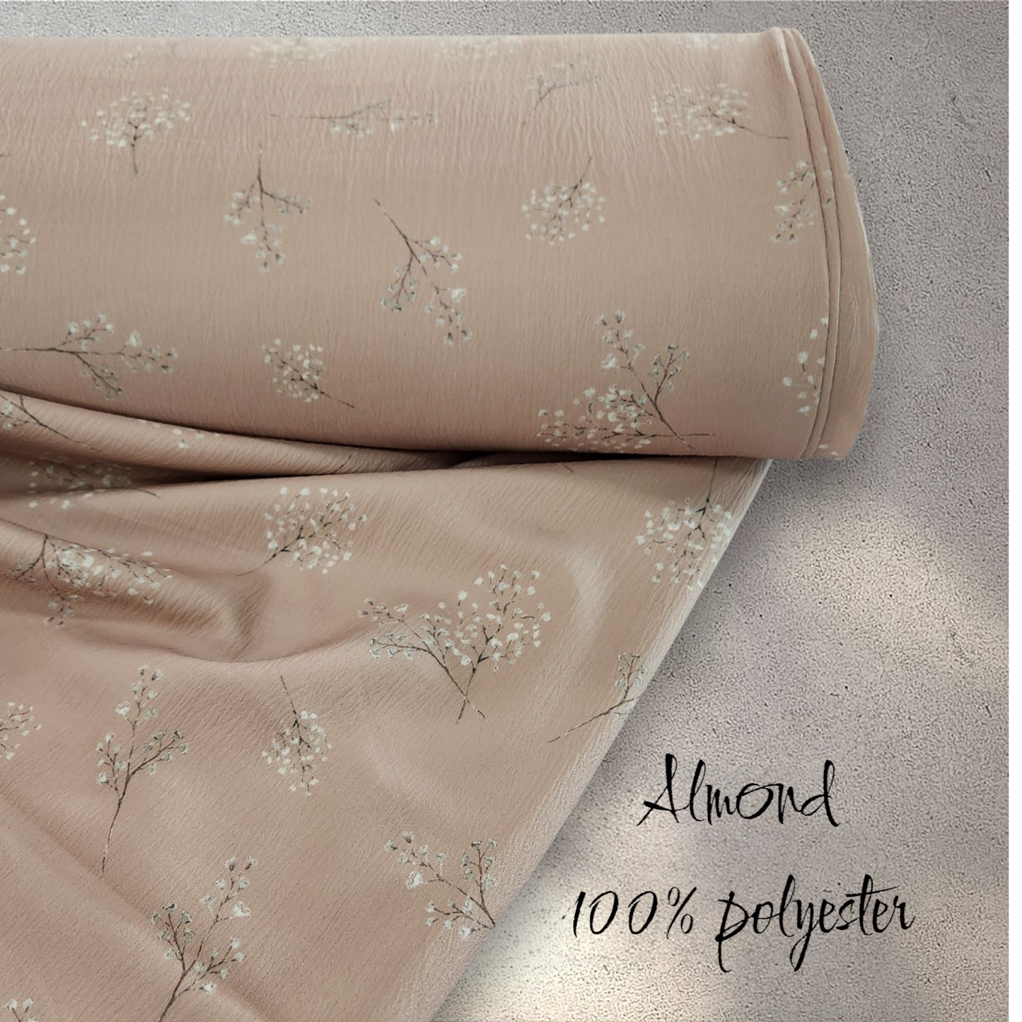 100% polyester crinkle crepe