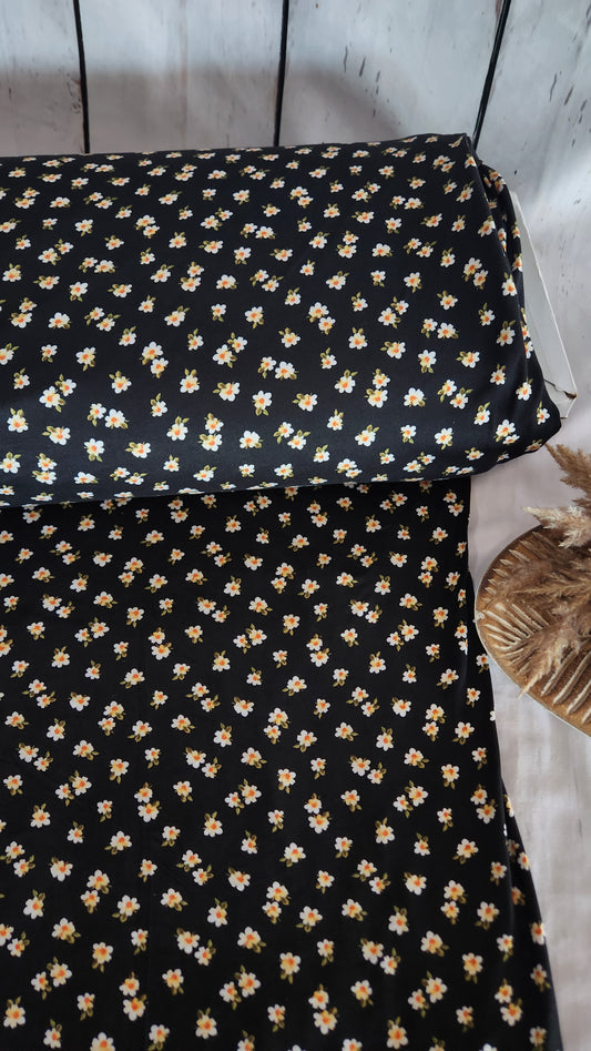 Black Double brush knit