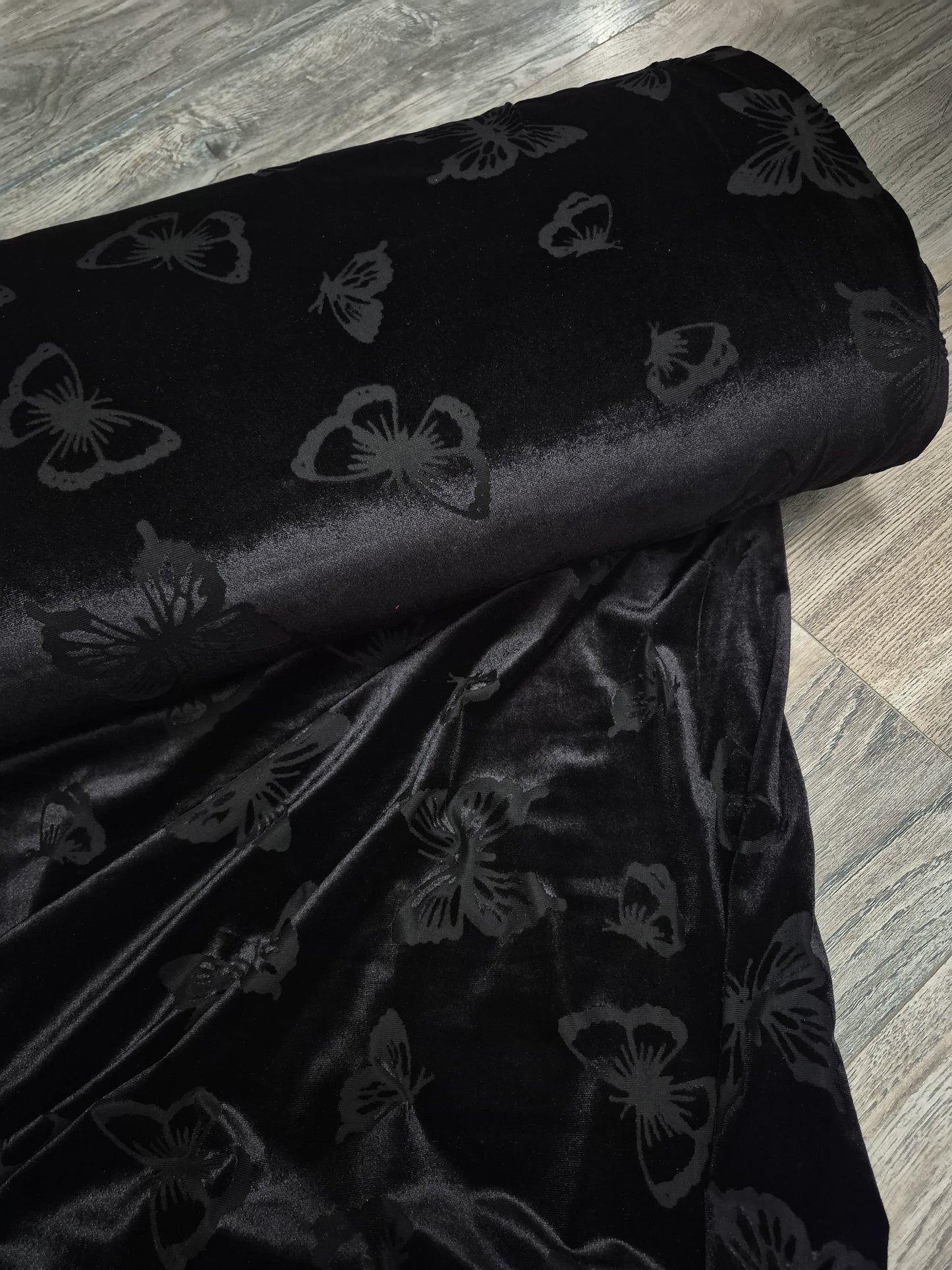 Butterfly black velvet