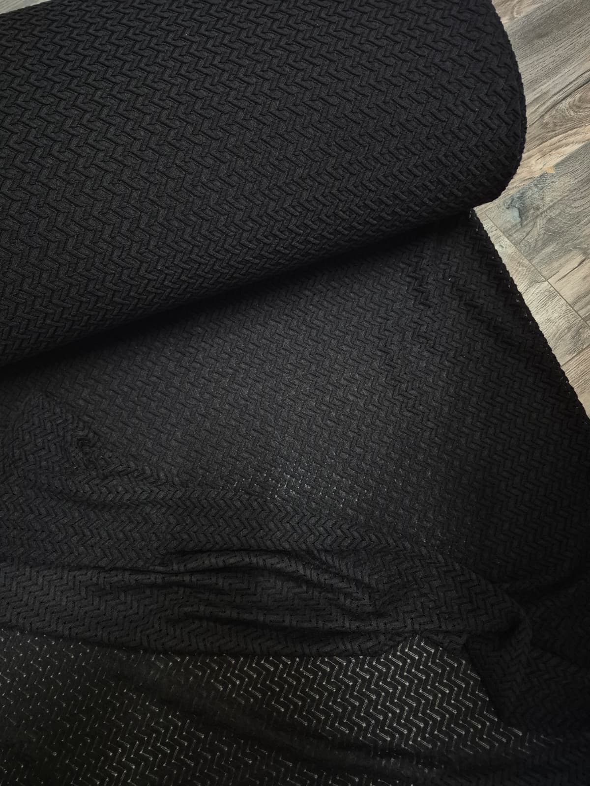 Black lace knit