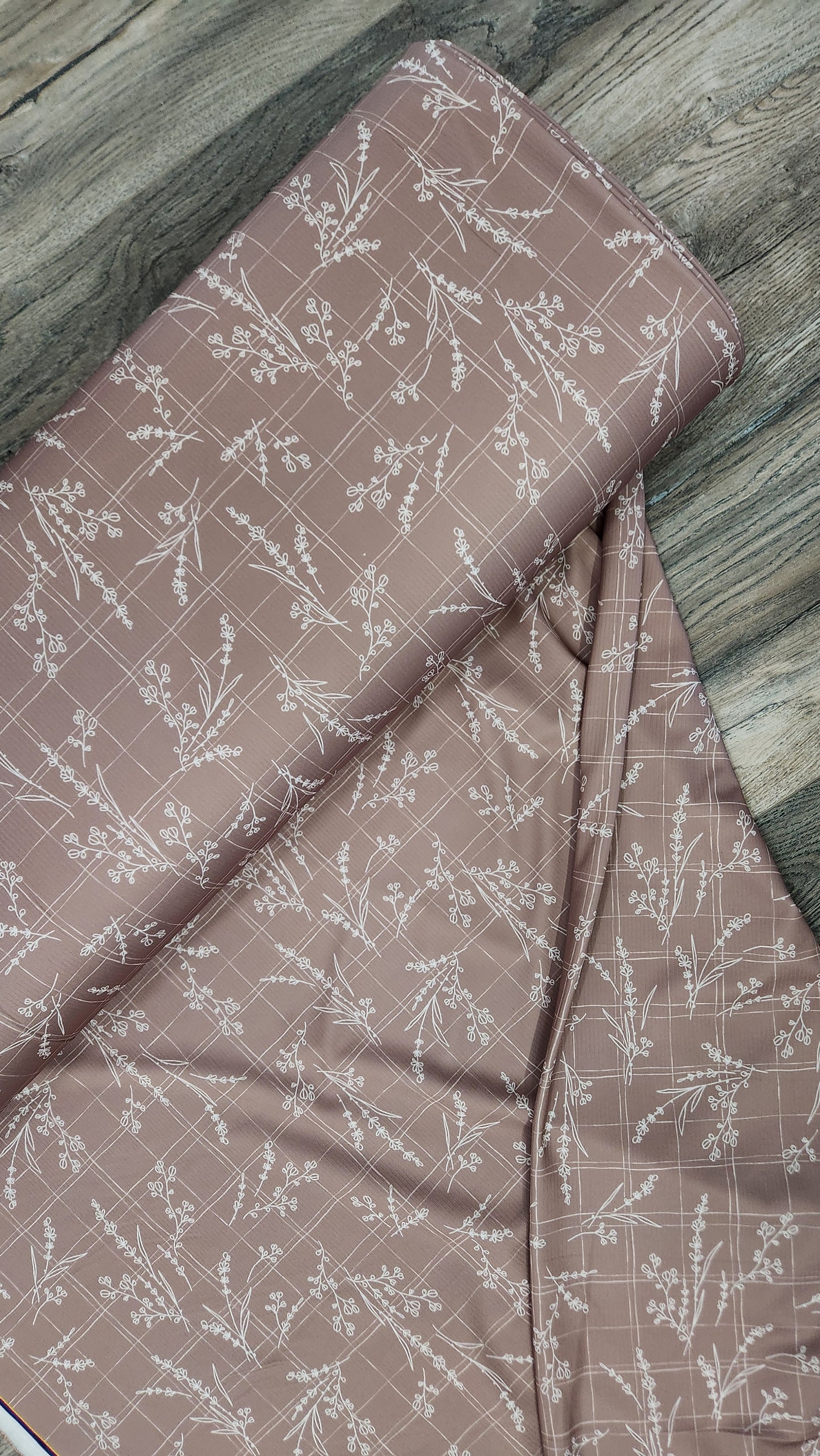 Non brush mini rib knit almond